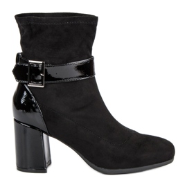 Kylie Bottines élégantes à talons hauts noir