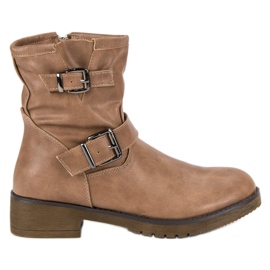 Encor Bottes motard beiges