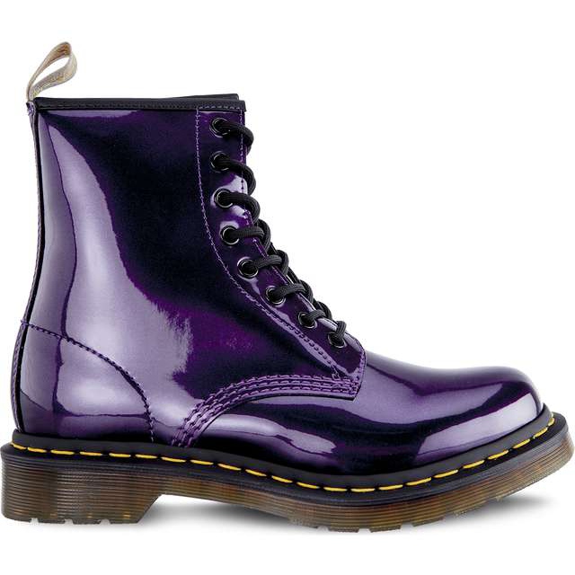 Dr. Martens Vegan 1460 Chrome Peinture pourpre chrome foncé métallisée violet