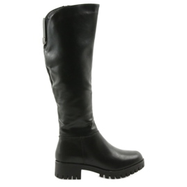 M.Daszyński Bottes à fond épais Daszyński MR1813 le noir
