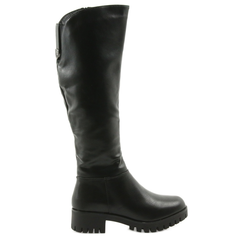 M.Daszyński Bottes à fond épais Daszyński MR1813 le noir