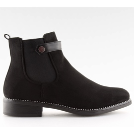 Bottines Chelsea noires pour femmes C-7203 Noir