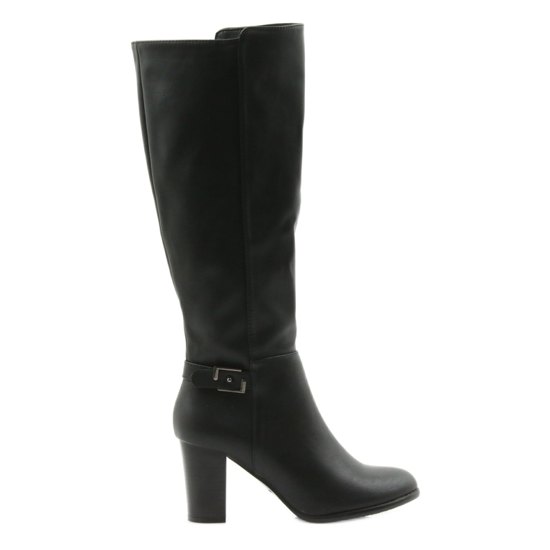 Bottines sur le poteau Sergio leone noir le noir