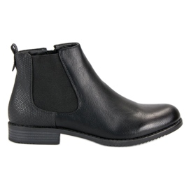 J. Star Bottines Chelsea basses noir