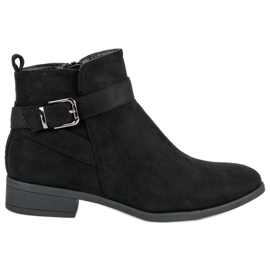 Top Shoes Bottines classiques avec fermeture éclair le noir