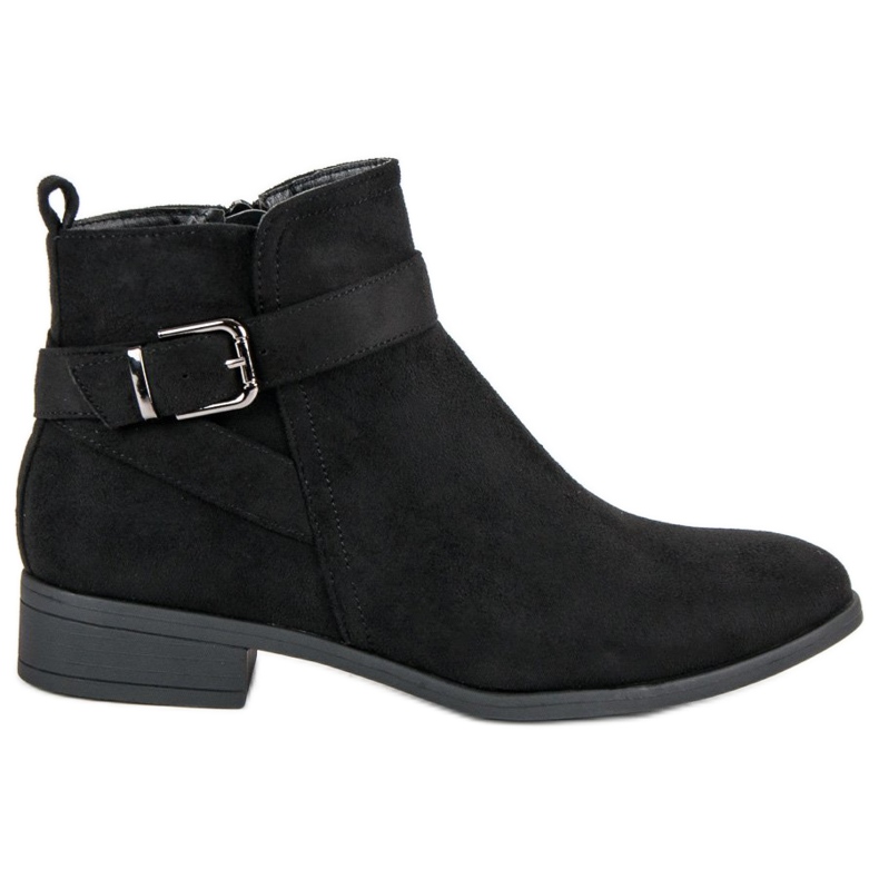 Top Shoes Bottines classiques avec fermeture éclair le noir