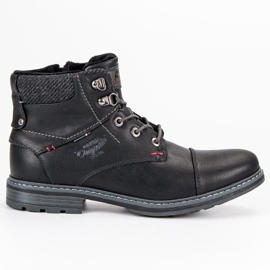 American Club Bottes américaines confortables noir