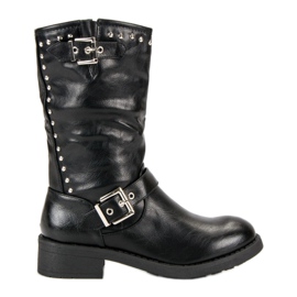 SDS Bottes d'ouvrier hautes le noir