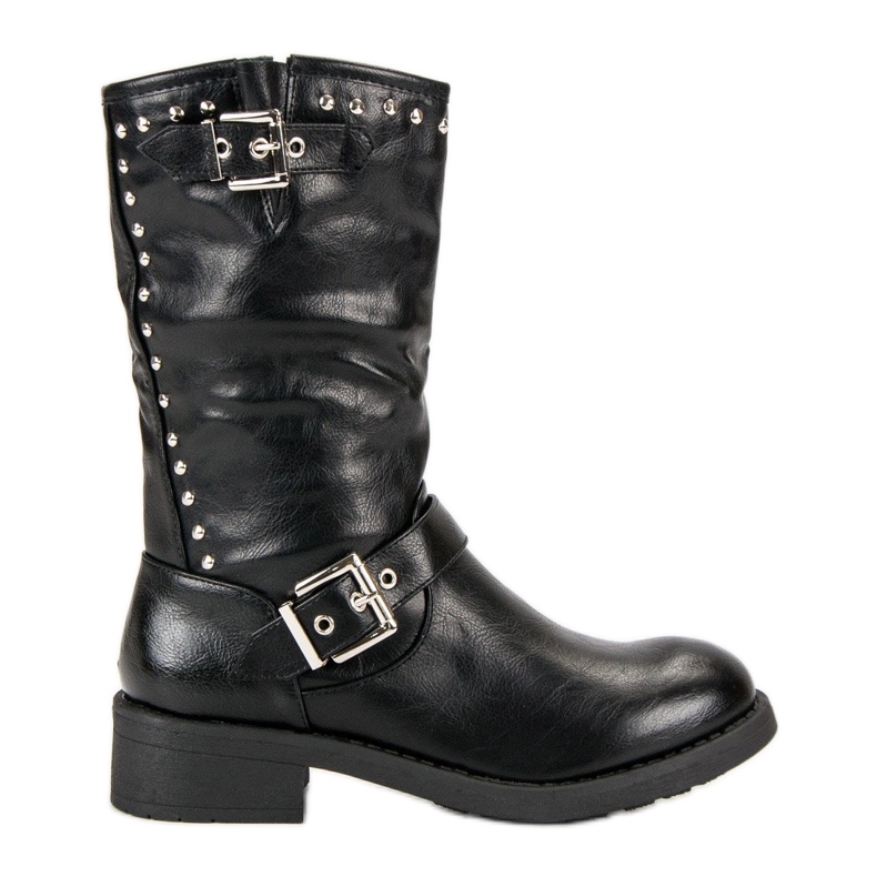SDS Bottes d'ouvrier hautes le noir SDS Bottes d'ouvrier hautes le noir