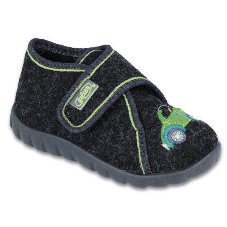 Chaussures enfant Befado 455P119 le noir gris vert
