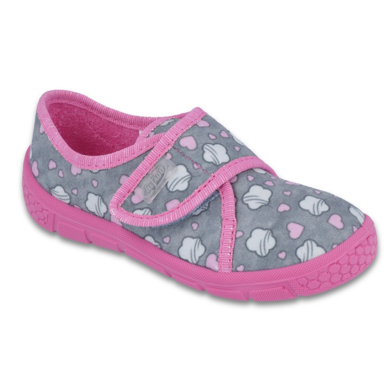 Chaussures enfant Befado 557X041 gris rose