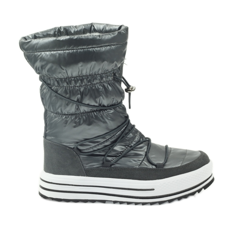 Bottes de neige sport sur fourrure DK gris