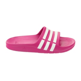 Chaussons Adidas Duramo Slide K Jr G06797 blanche rose