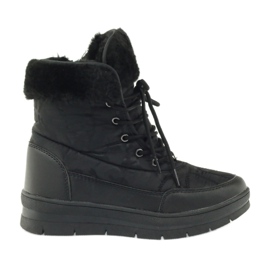 Bottes de neige sport sur fourrure DK noir