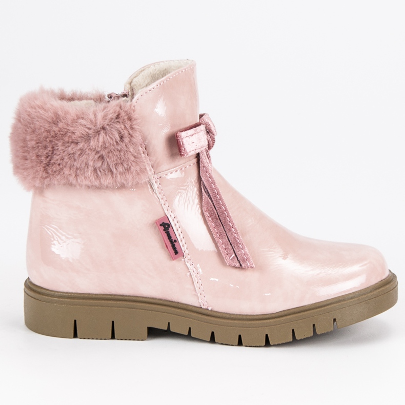 American Club Bottes américaines vernies roses