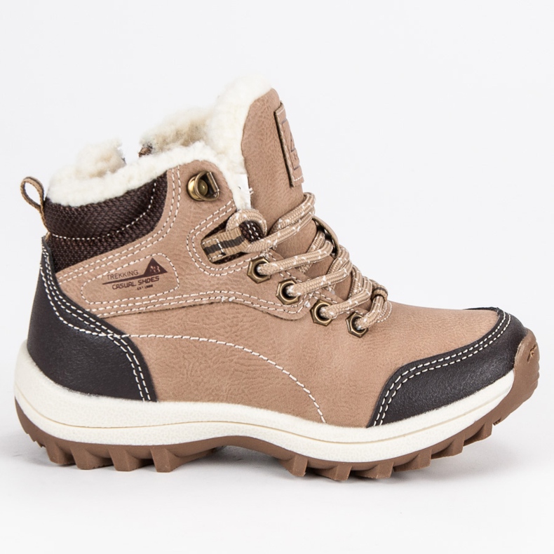 Arrigo Bello Chaussures pour garçons en peau de mouton brun