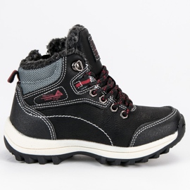 Arrigo Bello Chaussures pour garçons en peau de mouton noir