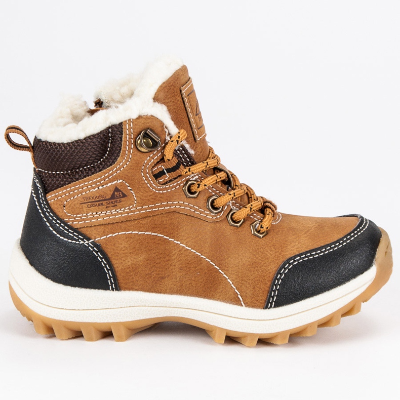 Arrigo Bello Chaussures pour garçons en peau de mouton brun