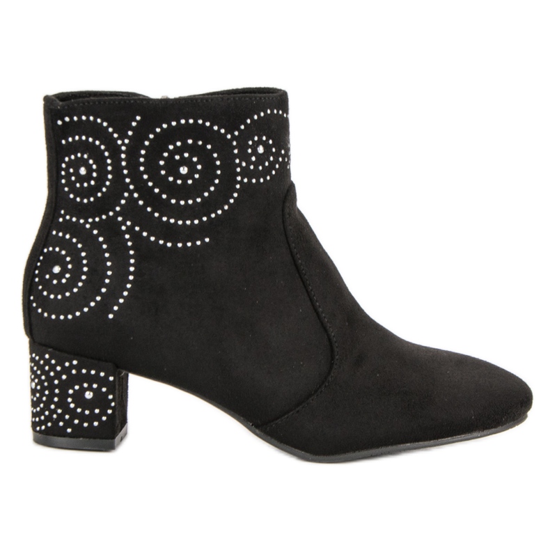 Bottes en daim élégantes le noir