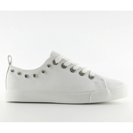 Baskets à zircons blanc BL122p II-GAT blanche