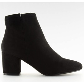 Bottines à talons noires 3126 noir le noir