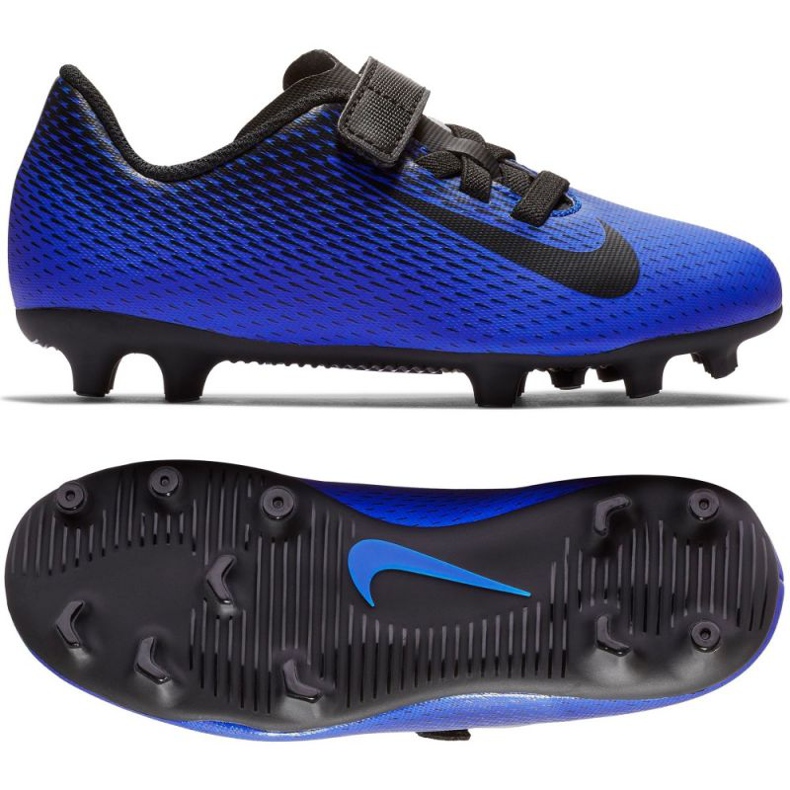 Nike Bravatia Ii V Fg Jr 844434-400 chaussures de football bleu bleu
