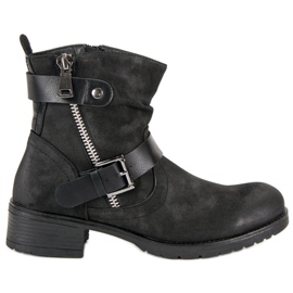 Bottines d'automne VINCEZA le noir