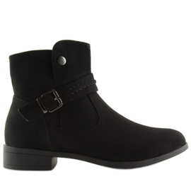 Bottines en daim noir JKD-52 Noir le noir