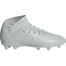 Les chaussures de football adidas Nemeziz 18.3 Fg Jr DB2353 blanc blanc