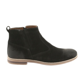Riko Bottines Chelsea en daim avec fermeture éclair, non isolées, noires le noir