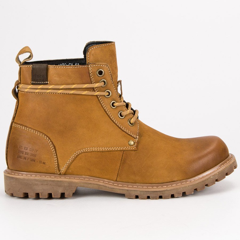 Wolski Bottes pour hommes en cuir brun
