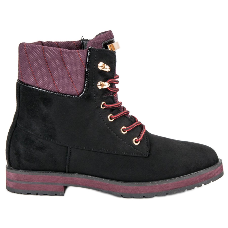 Ideal Shoes trappeurs noirs le noir