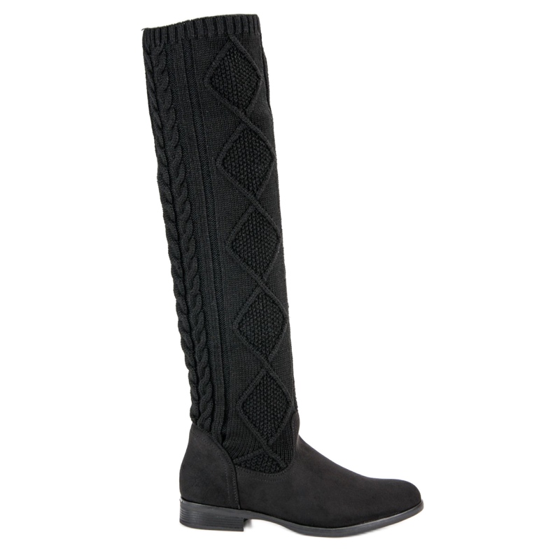 Seastar Bottes plates élégantes le noir