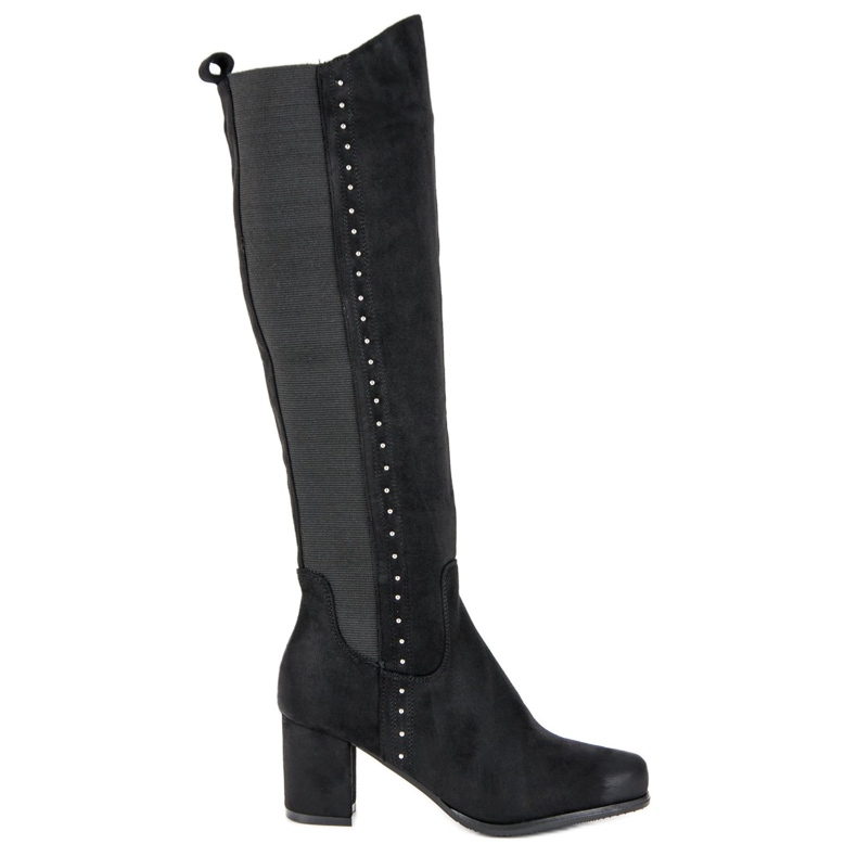 Bottes confortables à talons hauts VINCEZA le noir