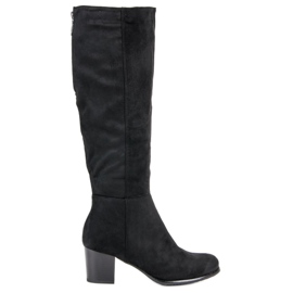Bottines en daim VINCEZA noir