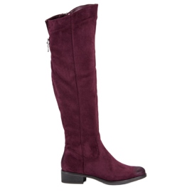 Bottines bordeaux VINCEZA rouge