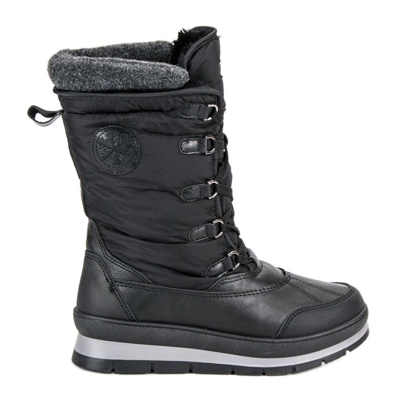 Mckeylor Bottes de neige noires à la mode le noir
