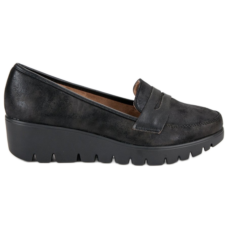 Kylie Mocassins compensés le noir Kylie Mocassins compensés le noir