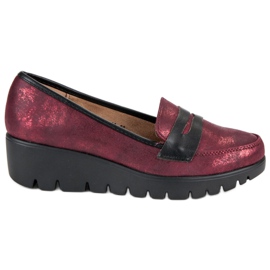 Kylie Mocassins compensés rouge Kylie Mocassins compensés rouge