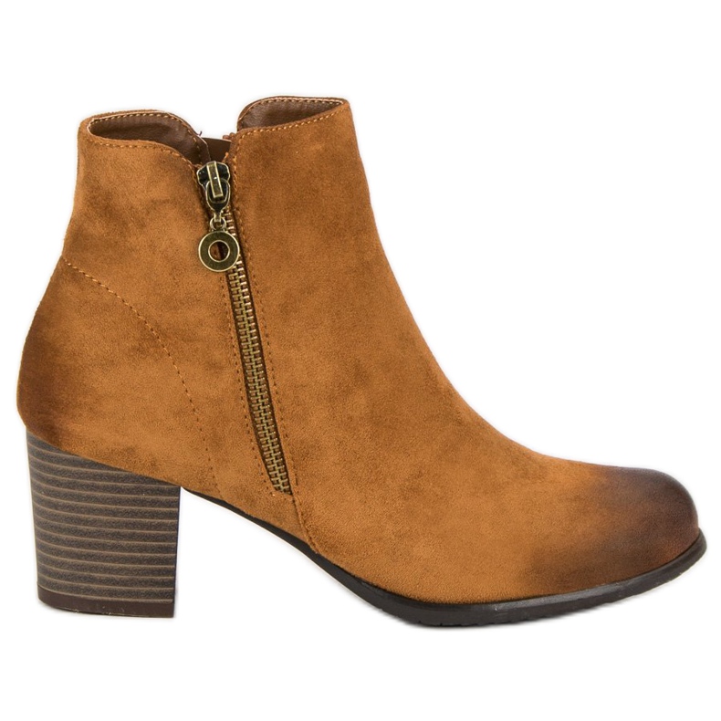 Bottines en daim VINCEZA brun
