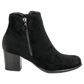 Bottines en daim VINCEZA le noir