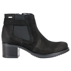 Bottines Chelsea en cuir VINCEZA noir