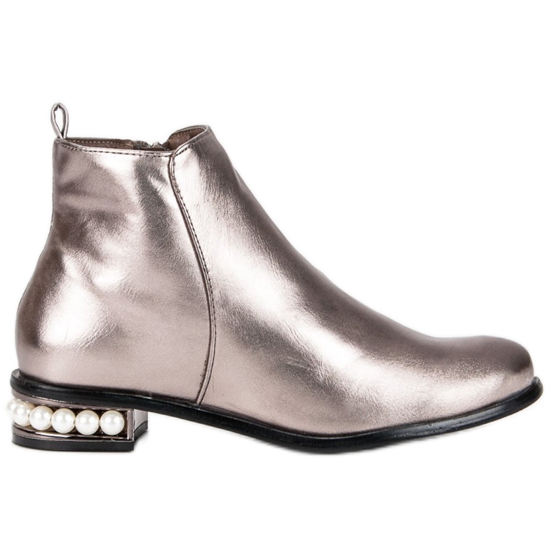 Comer Bottes avec perles gris Comer Bottes avec perles gris