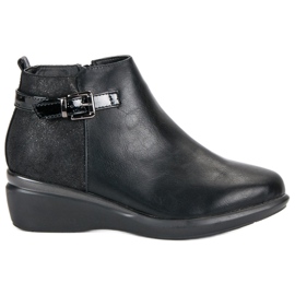 Kylie Bottes noires confortables avec isolation le noir