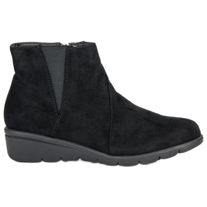 Kylie Bottines en daim le noir