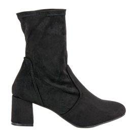 Kylie Bottines en daim à enfiler le noir