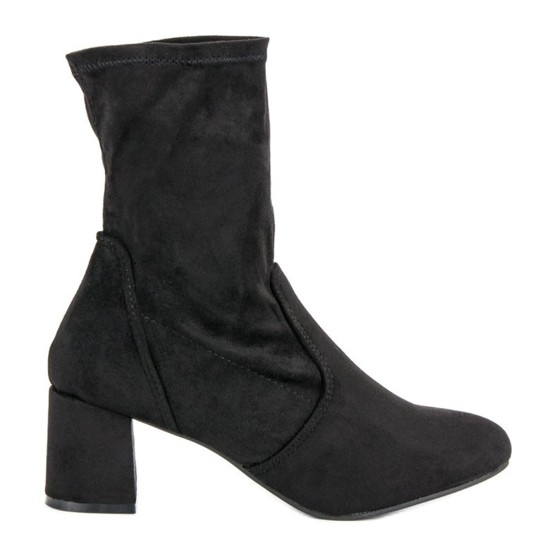 Kylie Bottines en daim à enfiler le noir