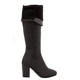 Gris Bottines à talons BH133-HB Gris