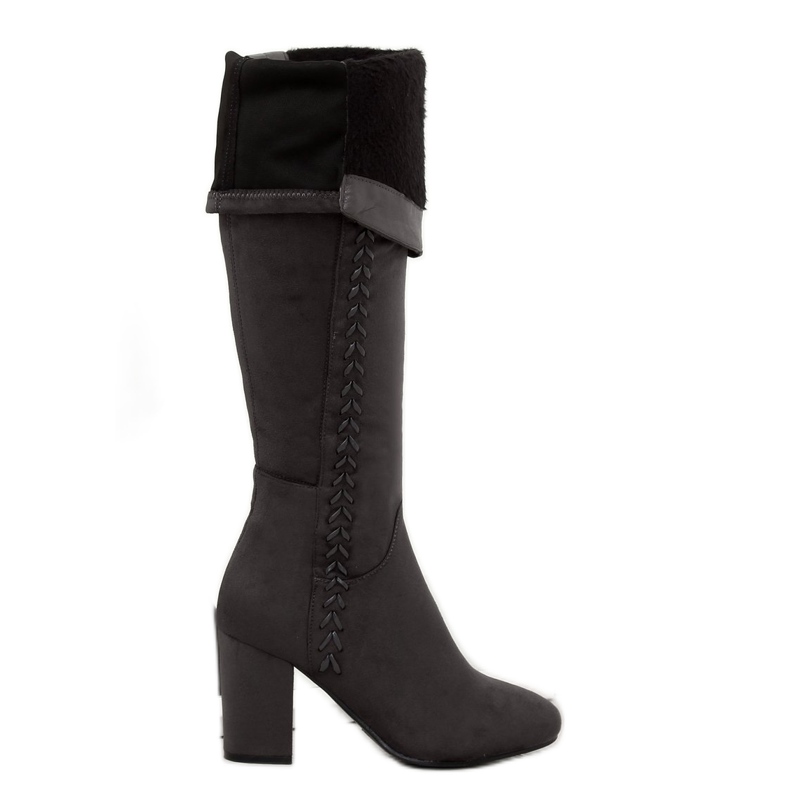 Gris Bottines à talons BH133-HB Gris