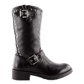 Bottes noires pour femmes 7317-PG Noir le noir Bottes noires pour femmes 7317-PG Noir le noir